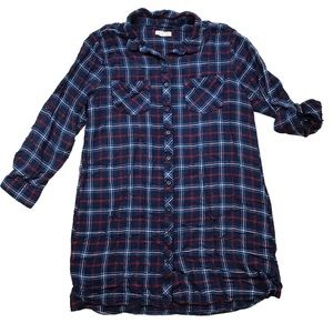 Beach Lunch Lounge Flannel Dress, size L